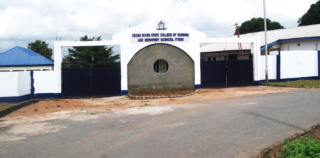 Entrance gate of Cross River State College of Nursing Sciences, Itigidi